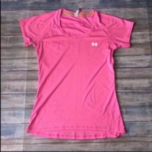 Under Armor Pink Athletic Tee - Picture 1 of 5